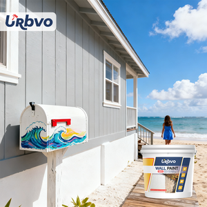 צבע אקרילי נוזלי למכירה חמה, צבע חיצוני לקירות, עמיד בפני מזג אוויר, קל לניקוי, איכותי לשימוש ביתי ובדירות. - Product Image 1