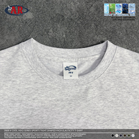 Kaos Olahraga Pria Kerah Bulat 210GSM, Antibakteri, Cepat Kering, Kompresi Pendingin, Logo Kustom Grosir