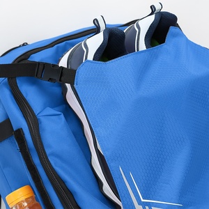 <span class=keywords><strong>Sac</strong></span> à <span class=keywords><strong>dos</strong></span> de sport en polyester bleu roi personnalisé avec logo d'équipe et motif lettres pour basketball, football et volleyball - Product Image 5