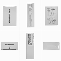 Extenseur PoE Gigabit 30W IEEE802.3af/at/bt 1 entrée 3 sorties 1000 Mo, montage sur rail, catégorie 5e