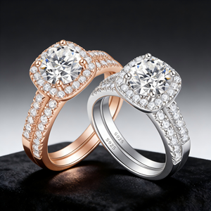Anillo Clásico Cuadrado con Corte Princesa, Circonita Cúbica, Plata de Ley 925, Anillo de Compromiso y Boda - Product Image 6