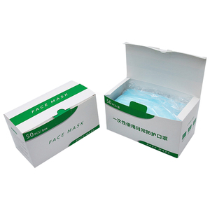Caja de Mascarillas Faciales Desechables al por Mayor, Caja de Embalaje Plegable, Cajas con Impresión a Color para Productos Médicos - Product Image 3
