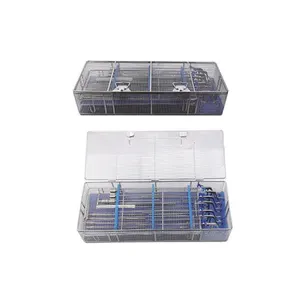 Caja de esterilización de endoscopio espinal para quirófano Caja de esterilización de endoscopio foraminal transvertebral