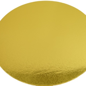 Plateau à gâteau rond de taille personnalisée, couleur or, vente en gros - Product Image 2