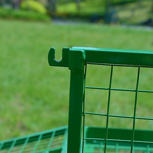 Tùy Chỉnh Thương Mại Cấp Làm Vườn Xe Đẩy Nhiệm Vụ Nặng Nề 4 Bánh Xe Lưới Thép Giỏ Hàng Sân Cảnh Quan Giao Thông Vận Tải Toa Xe - Product Image 4