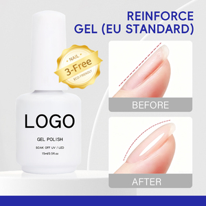 Gel Reforzador Anti-Rotura 3-Free HEMA TPO Free de Alta Transparencia para Uñas Débiles, Cumple con la Normativa de la UE, Gel de Grado Profesional para Venta al Por Mayor, 15ml - Product Image 1