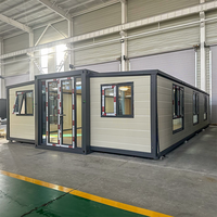 Maison conteneur mobile extensible 2-3 chambres, prix usine chinois, panneaux sandwich en acier léger, installation rapide, étanchéité