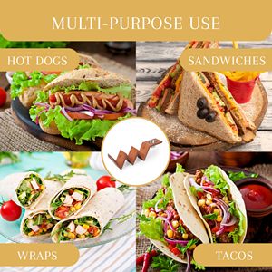 Plateau à tacos en <span class=keywords><strong>bois</strong></span> de bambou durable avec bols en acier inoxydable, parfait pour les fêtes et les médias sociaux - Product Image 6