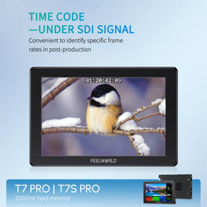 FEELWORLD T7S PRO 7-inch Broadcast <strong>Monitor</strong> 2000NITS, 3G-<strong>SDI</strong> &amp; 4K HDMI 60Hz <strong>Inputs</strong>, Aluminum Build, OEM/ODM Accepted - Product Image 5
