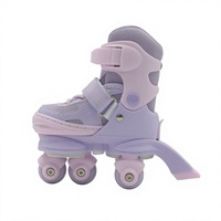 Patins à roulettes en ligne réglables multifonctionnels pour enfants débutants, portables et artistiques