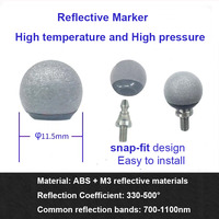 Marcador de Punto de Captura de Movimiento NDI, Bola Reflectante Infrarroja, Compatible con Medtronic S7 y StealthStation S7