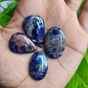 Lote de Cabujones de Jaspe Sodalita Azul, 116CT, Gemas Sueltas para Joyería, Exportador y Fabricante OEM de India - Product Image 2