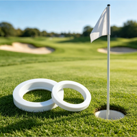 Réducteur de trou de golf en plastique avec logo personnalisé, aide portable pour l'entraînement au putting sur green, cadeau pour golfeur