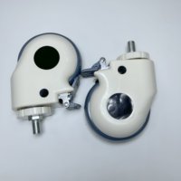 Roues à double moyeu PP de 5 pouces pour accessoires de lit d'hôpital, roulettes pour mobilier médical