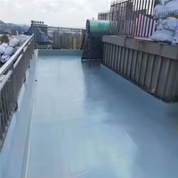 Revêtement imperméable en polyuréthane à base d'eau, liquide écologique appliqué pour les toits plats, les murs et les entrepôts