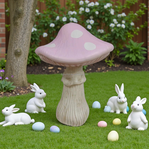 Customized Tabletop Led Lights up Hand Painted Christmas Mushroom Easter Decoration XMAS Ornaments Mushrooms - Product Image 1