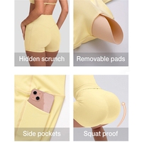 Ensemble de sport 2 pièces pour femme : Soutien-gorge de sport torsadé à col en V et short cycliste taille haute en V - Séchage rapide, respirant, tenue active