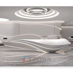 Service Desk Optical Curved Design <strong>Fitness</strong> Salonbuilding Quick Mall Kiosk OEM - Product Image 4