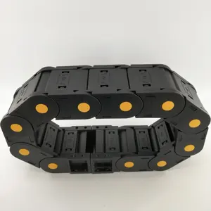 plastic flexible cable carrier chain for cnc hydraulic hoses carrier 35x50