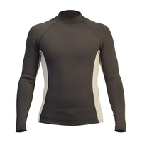 Combinaison de surf en néoprène personnalisée 1.5mm 2mm, t-shirt de bain, hauts, haut de protection en néoprène pour hommes