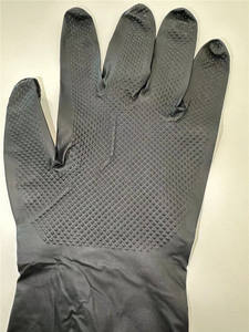 Guante de Nitrilo Puro de Uso Rudo para Industria de 10 Mil con Agarre de Textura de Diamante para Mecánica Automotriz, Servicio de Alimentos y Limpieza con Logo Personalizado - Product Image 5