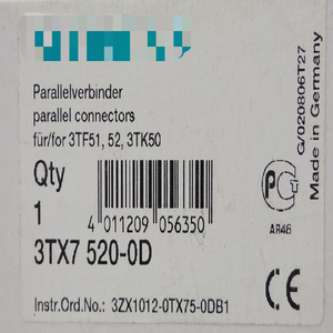ตัวเชื่อมต่อแบบขนาน SIEMENS 4x 3tx7 520-0D รุ่นใหม่ 3TF51 3TF52 3TK50 สำหรับระบบอัตโนมัติทางอุตสาหกรรม - Product Image 1