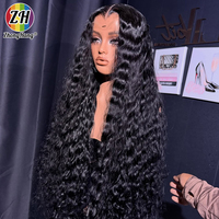 Perruque sans colle en cheveux humains vierges bouclés Jerry, dentelle frontale HD 13x4, densité 200%, pré-épilée et pré-décolorée pour femmes noires