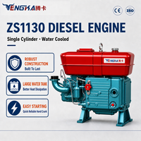 Moteur diesel monocylindre 4 temps Tengka Zs1130 30HP, norme Euro 3, refroidissement par eau, pour machines