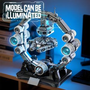 Ensemble de blocs de construction MOC MINI pour station spatiale créative à faire soi-même, vaisseau spatial en lévitation, modèle d'engin spatial en suspension pour l'affichage - Product Image 4