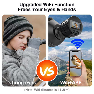 전자 접안렌즈 카메라 디지털 현미경 천문 망원경 스포팅 스코프 1080P 뷰 2.4G WiFi 1.5인치 화면 - Product Image 3
