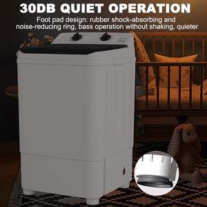 Lave-linge semi-automatique 7,5 kg/8 kg pour la maison, machine à laver les chaussures et lave-linge intégré - Product Image 3