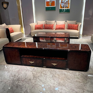 <strong>Italy</strong> Style Modern Three-Seater TV Sectional Sofa Set Latest Minimalist Design Genuine <strong>Leather</strong> for Home Hotel Living Room - Product Image 4