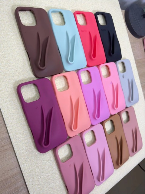 Pink Rhode Phone Case with Lip Gloss