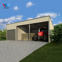 Kit de Casa personalizada asiática, edificios de almacenamiento, estructuras de acero, taller de garaje, almacén de construcción de acero prefabricado
