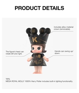 POP MART 1000% MOLLY Ha Rry Potter édition limitée collaboration dernière version du marché article d'affichage en PVC pour l'échelle 1/200 - Product Image 6