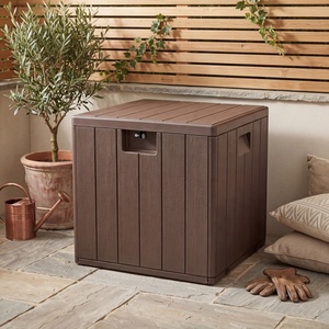 Brio NEW 190 Gallons HDPE Grande boîte de rangement extérieure pour meubles de patio, coussins d'extérieur, outils de jardin et flotteurs de piscine Noir <span class=keywords><strong>Marron</strong></span> - Product Image 6