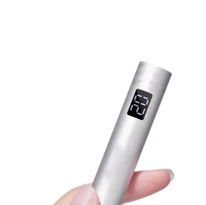 Lampu kuku UV Mini portabel 360 desain Logo OEM magnetik tanpa kabel dengan pegangan 3W untuk penggunaan profesional