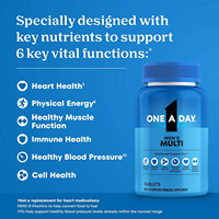 Multivitamines pour hommes, antioxydants, 200 comprimés, soutient la santé cardiaque, immunitaire, musculaire et cellulaire, vitamines B, énergie physique, sans gluten, pour adultes
