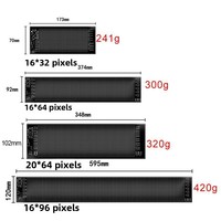 Écran flexible de voiture led vente à chaud transfrontalière application sans fil affichage flexible fenêtre arrière de voiture affichage led flexible