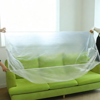 Transparente Plastikfolie Rolle Wiederverwendbare Polyethylen-Stuhlhussen Sofabezug für Umzug Wasserdicht Hochbelastbar
