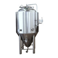 Cuve de fermentation industrielle en acier inoxydable 5000L, réservoir sous pression contrôlé par PLC, équipé d'un moteur, à vendre