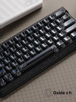 HZGAMER Quantum Hive Electroplating Process PC Material Transparent Keycaps Hollow Mechanical Keyboard EV63 China