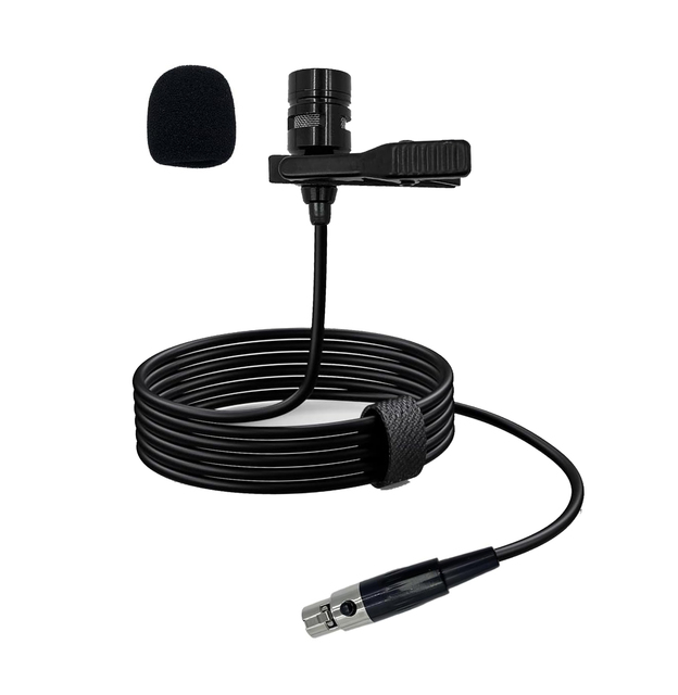 Mini XLR 4 Pin Unidirectional Condenser Super Cardioid Lightweight Mic Lavalier Lapel Microphone Wired Bodypack Transmitter