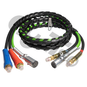Cavo 3 in 1 da 15 piedi per Camion: Linea Aria e Cavo di Alimentazione, Accessori per Semirimorchi, Tubi Freno ad Aria per Rimorchi - Product Image 1