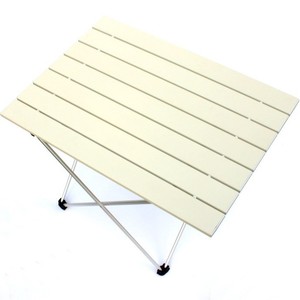 Aluminum Alloy Folding <b>Table</b> 56x40.5x40cm Rectangular Outdoor Camping Picnic <b>Table</b> Cross Base Minimalist Design - Product Image 1