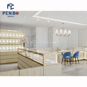 Stile Chic ha portato luce vetrina di gioielli e sedia Custom orologio negozio di gioielli bancone idee di Interior <span class=keywords><strong>Design</strong></span> negozi di gioielli - Product Image 4