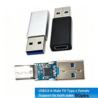 Adaptateur USB 3.0 mâle vers USB Type-C femelle avec puce IC intégrée, prise réversible, pleine vitesse USB 3.0, modèle