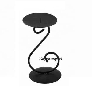 Best Selling Powder Coated Black Metal <b>Candle</b> Stand Home Decoration for Modern Households Valentine's Day - Product Image 1
