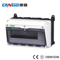 Boîte de distribution électrique extérieure étanche IP66 Kangge 1524 en matériau PC, serrure intelligente, 6 prises, certifiée ISO