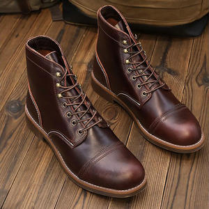 <span class=keywords><strong>Botas</strong></span> de cuero genuino estilo americano retro con capa superior de piel de vaca, <span class=keywords><strong>botas</strong></span> de desierto, <span class=keywords><strong>botas</strong></span> de motociclista con suela adhesiva <span class=keywords><strong>tipo</strong></span> <span class=keywords><strong>Martens</strong></span>. - Product Image 3